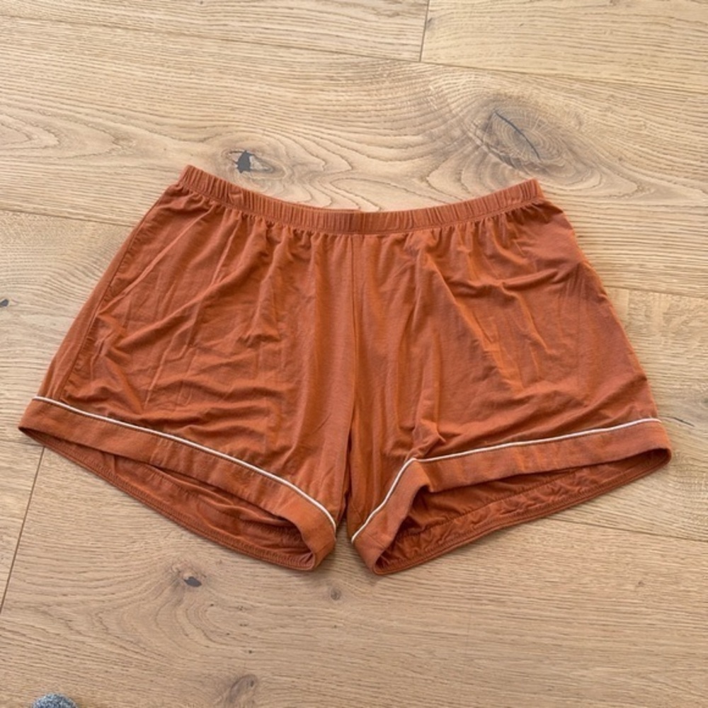 Nordstrom Orange Lounge Pajama Shorts Small Sleepwear Piping